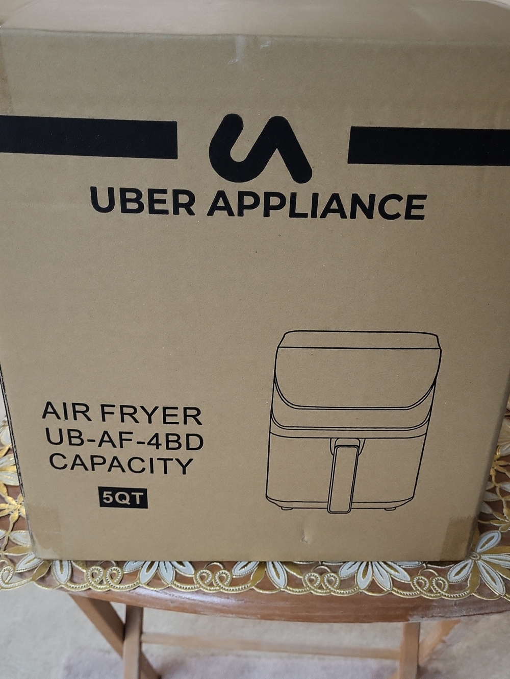 5QT Air Fryer - Brown/Box